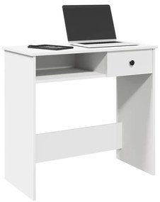 vidaXL Secretária 80x40x75 cm derivados de madeira branco