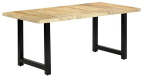 vidaXL Mesa de jantar 180x90x76 cm madeira de mangueira maciça