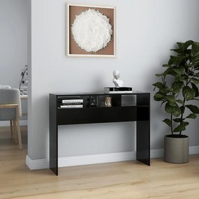 Mesa consola 105x30x80 cm derivados de madeira preto