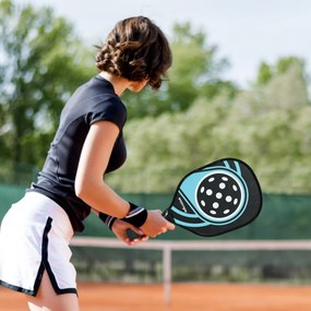 Conjunto de 4 Raquetas de Pickleball, 40 x 20 x 3 cm, em Madeira de Choupo, Azul