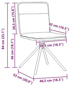 Cadeiras de jantar 2 pcs linho