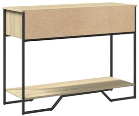 Mesa consola 100x35x74,5cm derivados de madeira carvalho sonoma
