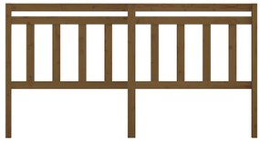 Cabeceira de cama 206x4x100 cm pinho maciço castanho mel