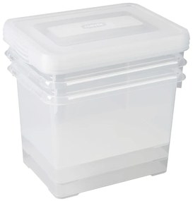 443852 Curver Conjunto de caixas de arrumação Handy 3x20L transparente