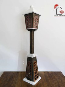 Farol em Madeira c/ Iluminação | Natal