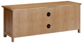 Móvel de TV 110x35x44 cm madeira de carvalho maciça