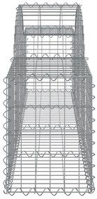 Cestos gabião arqueados 30pcs 200x30x40/60 cm ferro galvanizado