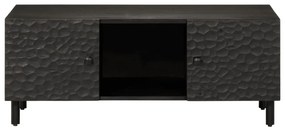 Mesa de centro 100x54x40 cm madeira de mangueira maciça preto