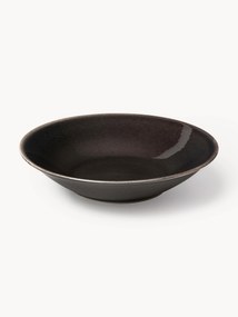 Pratos de sopa artesanais Nordic Coal, conjunto de 4