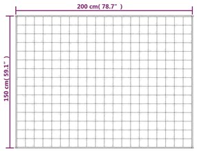 Manta pesada 7 kg 150x200 cm tecido azul