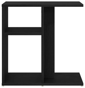 Mesa de Apoio vidaXL Preta em Madeira de Carvalho 50x30x50 cm