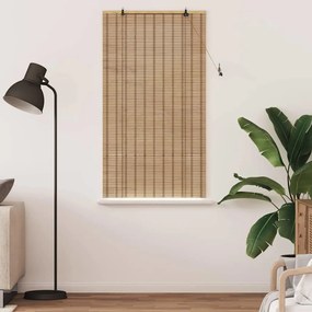 Persianas e Sombras para Janela Marrom Claro 80 x 160 cm Bambu