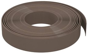Bordas de jardim 3 pcs 10 m 10 cm polietileno castanho