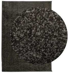 Tapete de pelo alto aspeto brilhante HUARTE 200x280cm antracite