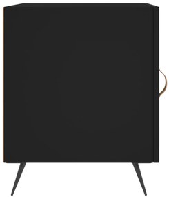 Mesa de cabeceira 40x40x50 cm derivados de madeira preto