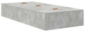 Cama de Armazenamento Cinza Concreto 90 x 190 cm
