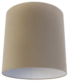 Abajur de tecido castanho claro 40/40/40