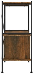 Estante de 3 prat. c/ armário 80x40x92cm aço/derivados madeira