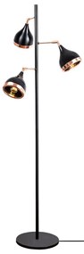 Candeeiro de Pé Yildo – Preto e Cobre – 163 cm