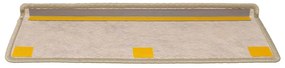 Tapetes escada adesivos aspeto sisal 15 pcs 65x21x4 cm verde