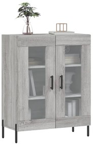 Aparador 69,5x34x90 cm derivados de madeira cinzento sonoma