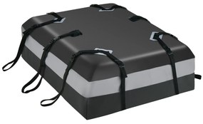 Mala de tejadilho para carro 424L à prova de água com fecho e tapete antiderrapante 112 x 86 x 43 cm Cinzento