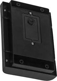 Candeeiro de parede moderno preto com LED IP44 - Gaev