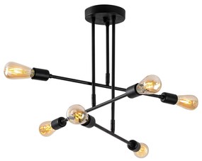 Chandelier Flower – Preto – 75 x 75 cm