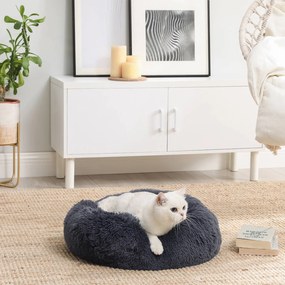 Cama para cães 50 x 20 cm (Ø x H) cinzenta escura