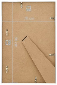 Molduras para parede ou mesa 5 pcs 70x90 cm MDF branco