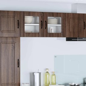 vidaXL Armário de Cozinha 2 pcs Carvalho Marrom 40 x 31 x 40 cm
