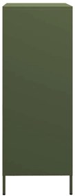 Móvel alto 68x39x101,5 cm aço verde azeitona