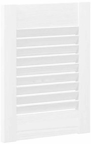 Portas de armário 4 pcs design de persiana 39,5x29,5 cm branco