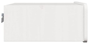 Mesa de Cabeceira Montada na Parede com gaveta 2 pcs Branco