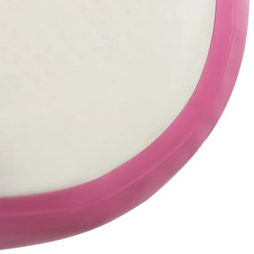 Colchão de ginástica insuflável c/ bomba 300x100x15 cm PVC rosa