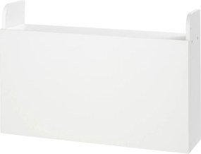 Secretária suspensa, 77 x 20 x 51 cm mesa de parede, mesa de computador de parede e prateleira rebatível com arrumação branca
