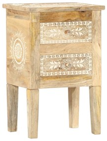 Mesa de cabeceira pintada à mão 40x30x60 cm mangueira maciça