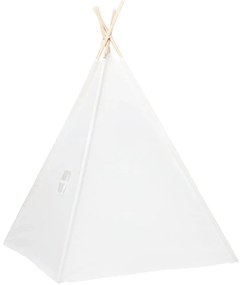 Tenda teepee infantil c/ saco 120x120x150cm pele pêssego branco