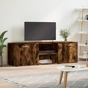 vidaXL Móvel de TV 120x34x37 cm derivados de madeira carvalho fumado