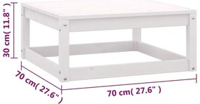 6 pcs conjunto lounge de jardim c/ almofadões pinho maciço