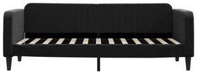 Sofá-cama 80x200 cm veludo preto