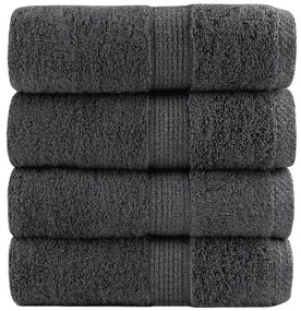 Toalhas de mãos premium SOLUND 4 pcs 30x30cm 600g/m2 antracite