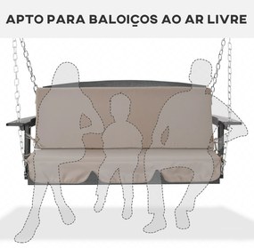 Almofada para Baloiço de 2 Peças 130x45x5 cm Almofada para Baloiço de