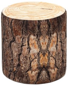 Tuffet Kutuk – Castanho Creme – 40 cm x 40 cm x 40 cm