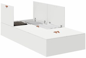 Cama Branca 80x200 cm