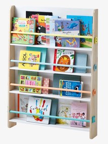 Estante de livros Montessori, Books branco claro liso com motivo