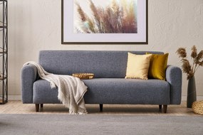 Sofá de 3 Lugares Noya – Cinzento – 220x87x70 cm