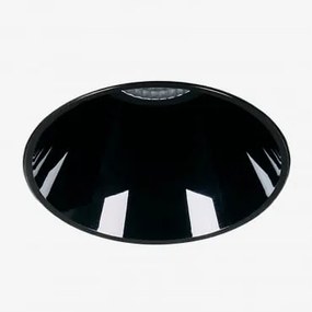 Downlight Led Embutido Sem Moldura Trimless Redondo Ø5,3 Cm Em Alumínio Luisiana Preto & Branco Cálido 2700k & 8 W & 38º - Sklum