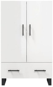 Aparador alto 69,5x31x115 cm derivados madeira branco brilhante