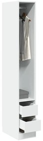Roupeiro 30x50x200 cm derivados de madeira branco